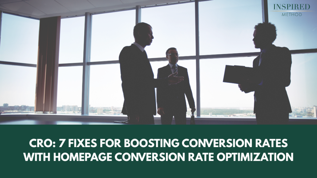 Homepage Conversion Rate Optimization